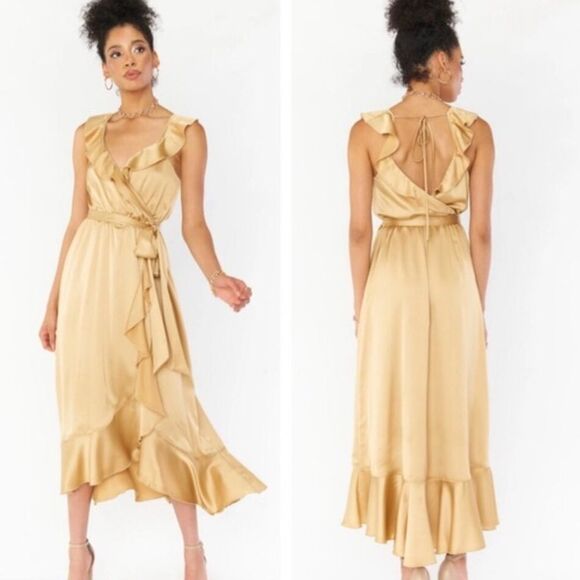 Show Me Your Mumu Samantha Ruffle Wrap Dress NWT $198 - Picture 1 of 5